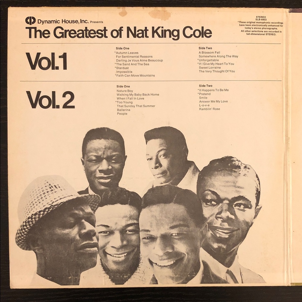 Nat King Cole Double Vinyl Lp Record Album Set